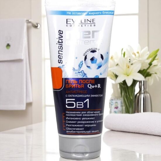 Гель после бритья 5в1 EVELINE MEN Extreme Sensitive 200 мл