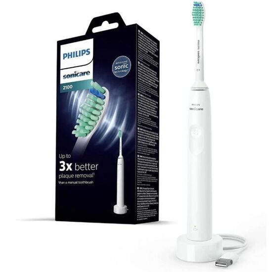Зубная щетка электрическая PHILIPS Sonicare Series 2100 Sonic, белая