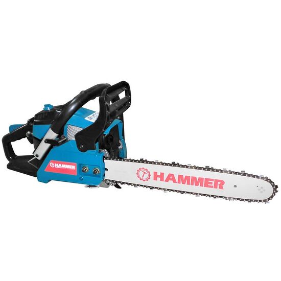 Пила цепная бензиновая HAMMER, 2-тактный двигатель, 37.2 см³, 1.6 л.с., 1.2 кВт, шина 400 мм