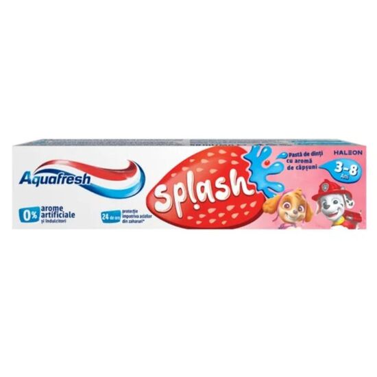 Pasta de dinti  AQUAFRESH Splash, pentru copii, 3-8 ani, 50 g
