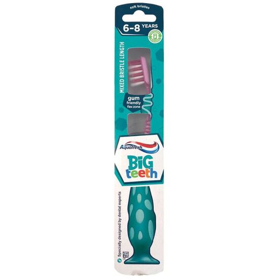Periuta de dinti AQUAFRESH Big Teeth Soft, pentru copii, 6-8 ani