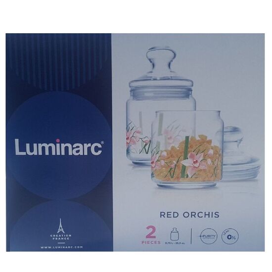 Набор банок LUMINARC RED ORCHIS, 750 мл, 2 шт, изображение 4