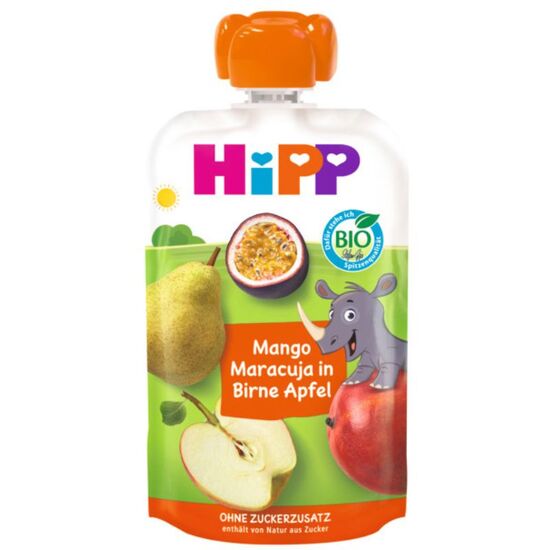 Пюре HIPP Груша, яблоко с манго и маракуйей, с 1 года, 100 г