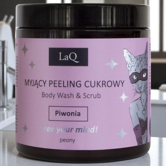 Scrub pentru corp LAQ, Peony, 250 ml