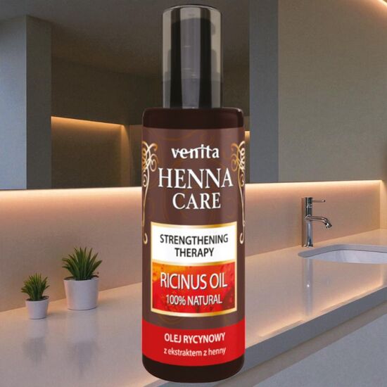 Масло касторовое VENITA HENNA Care, для волос, тела и ногтей, 50 мл