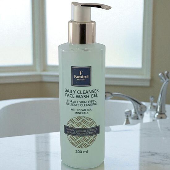 Gel de spalare a fetii FAMIREL, minerale de la Marea Moartă, 25+, 200 ml