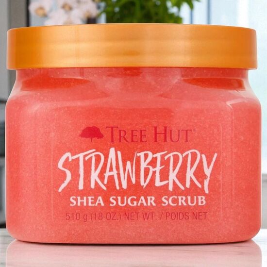 Scrub pentru corp TREE HUT, cu zahar, capsuna, 510 g