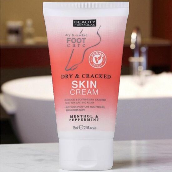 Crema BEAUTY FORMULAS pentru picioare uscate si crapaturi, 75 ml