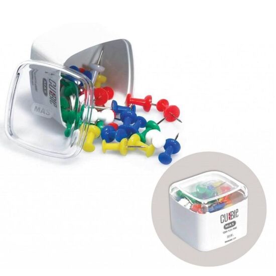 Pioneze pentru harta MAS CUBBIE color mixt, 30 buc, 2 image