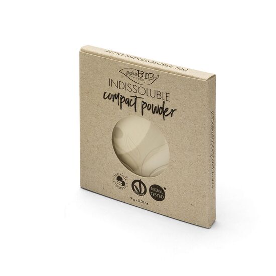 Pudra compacta PUROBIO INDISSOLUBLE T00, Rezerve