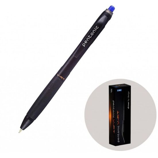 Ручка шариковая LINC Pentonic V-RT, 0.7мм, синяя, изображение 2