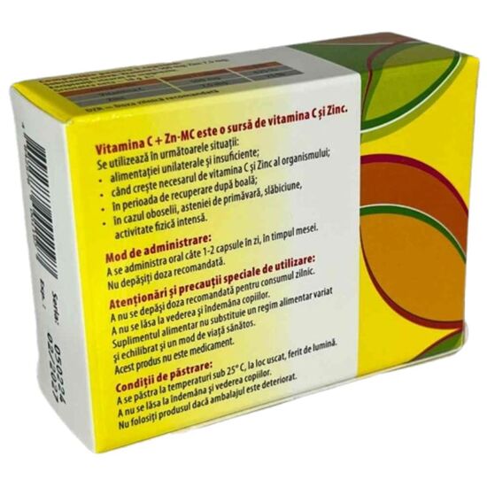 Капсулы SOPHARMACY MC Витамин C + Цинк, 30 шт, изображение 3