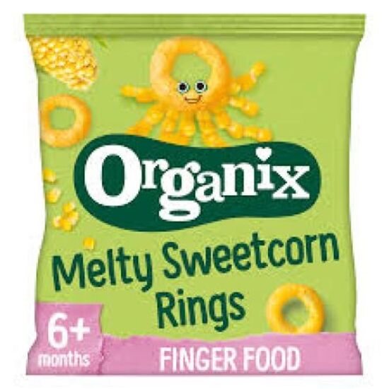 Кукурузные колечки ORGANIX, (6+ мес), 20 г
