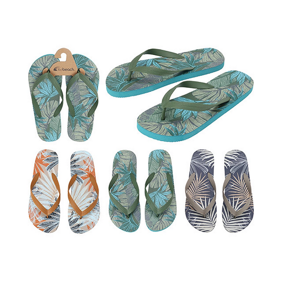 Șlapi de vară (flip-flops) Probeach „Frunze”, pentru bărbați, mărimi 40-45