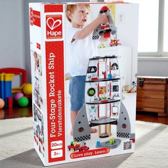Детский набор HAPE Четырехступенчатый космический корабль, 20 элементов, 3+