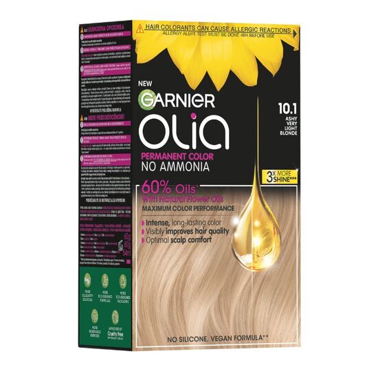 Vopsea par GARNIER OLIA Full Kit 10.1 Blond Foarte Deschis Cenusiu