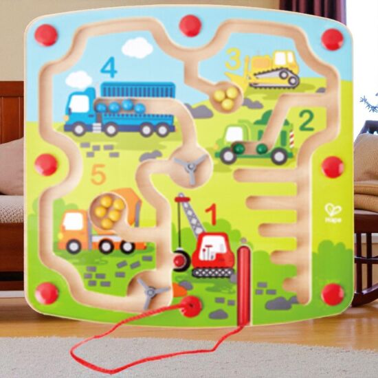 Развивающая игрушка HAPE, доска с магнитами, «Строительная площадка»