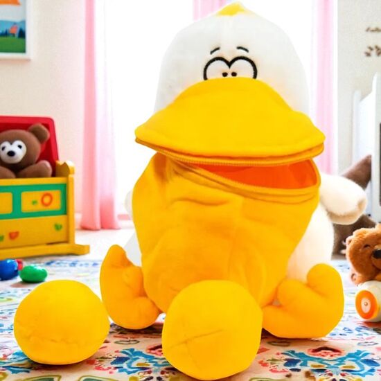 Игрушка мягкая Пеликан (23 см)+3 шарика внутри