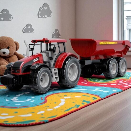 Трактор с прицепом HUANZHI TOYS, с инерцией