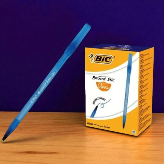 Pix cu bila BIC Round Stic albastru