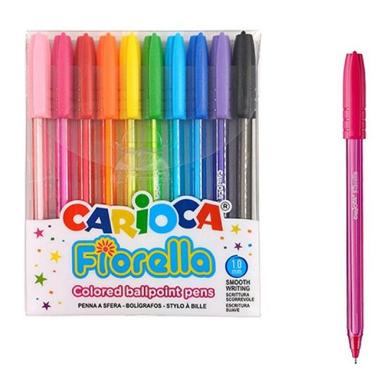 Set pix cu bila CARIOCA Fiorella, 6 culori, blister