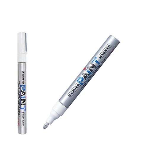 Marker permanent ZEBRA Paint, 3 mm, Silver