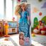 Papusa printesa SaSa Girls, rochie culoare albastra/roz