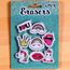 Set de Radiere, Colorate, In Vede Smiley-uri, 8 Buc