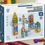 Set de constructie magnetic traseu cu bile Magnetic Blocks, ZJA354948, 128 elemente