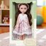 Кукла-брюнетка SENNBY BABY ER333C, с повязкой на голову и бело-розовым платьем, ZJA353021, 35см