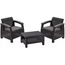 Set mobila de gradina KETER Corfu Weekend Graphite/Gray