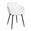 Scaun DECOPRIM PLUS SL-7019, White+Black Legs, 2 image