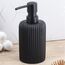 Dozator pentru sapun Tendance "Vertical Stripes" 230 ml, negru, polirezin