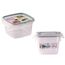 Set containere alimentare Snipslock Quadro, 1 L, 3 cutii, 2 image