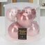 Set de globuri de sticlă, 6x80 mm, În cilindru, Light Pink