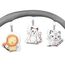 Tarc-patut LIONELO Flower, Grey Scandi, 9 image