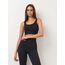 Бесшовный спортивный топ женский Giulia Top Rib, черный, L/XL