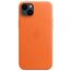 Чехол APPLE для iPhone 15 Plus / 14 Plus Original Leather с MagSafe, оранжевый, изображение 3