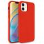 Husa HELMET pentru iPhone 12 Liquid Silicone, rosu
