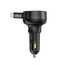 Автозарядка BASEUS, Retractable Enjoyment Pro, Type-C, С кабелем, 60 Вт, Чёрная, изображение 2