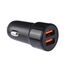 Încărcător auto SKYDOLPHIN SZ29, 2xUSB-A, 15 W, Negru