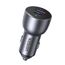 Автозарядка UGREEN, USB-A + Type-C, Алюминиевая, 3 A, 60 Вт, Серая, изображение 2