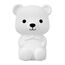Lampa de veghe Cute Series Bear, Silicon, Alba