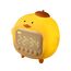 Lampa de veghe Cute Series Alarm Clock Tapping Duck, Alba, 3 image