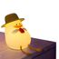 Lampa de veghe Cute Series Duck with a Hat, Alba, 3 image
