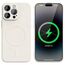 Чехол WOO для iPhone 16 Pro Liquid Silicone MagSafe, бежевый, изображение 2
