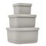 Set de 3 containere KIKKABOO Platinum Silicone Sand