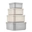 Контейнеры для ланча Kikkaboo Kitty Cat Grey, 4 шт