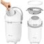 Cos pentru scutece Lionelo Purebin, White, 2 image