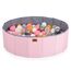 Piscina cu bile Moni Pink, 90 bile, 7cm